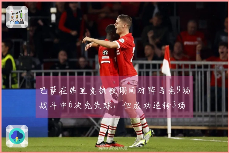 巴萨在弗里克执教期间对阵马竞9场战斗中6次先失球，但成功逆转3场赛事。
